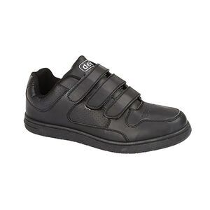 Dek Mens Charing Cross Touch Fastening Trainers / Black